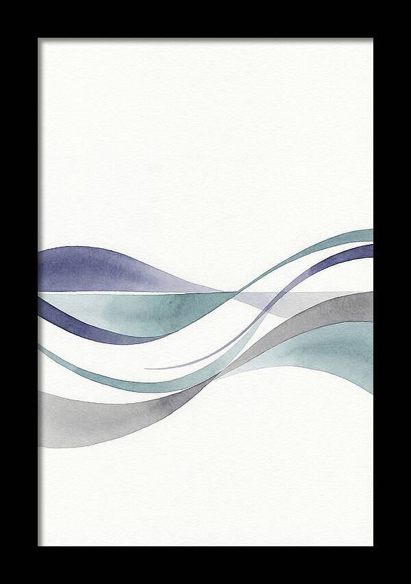 Abstract Waves In Soft Hues