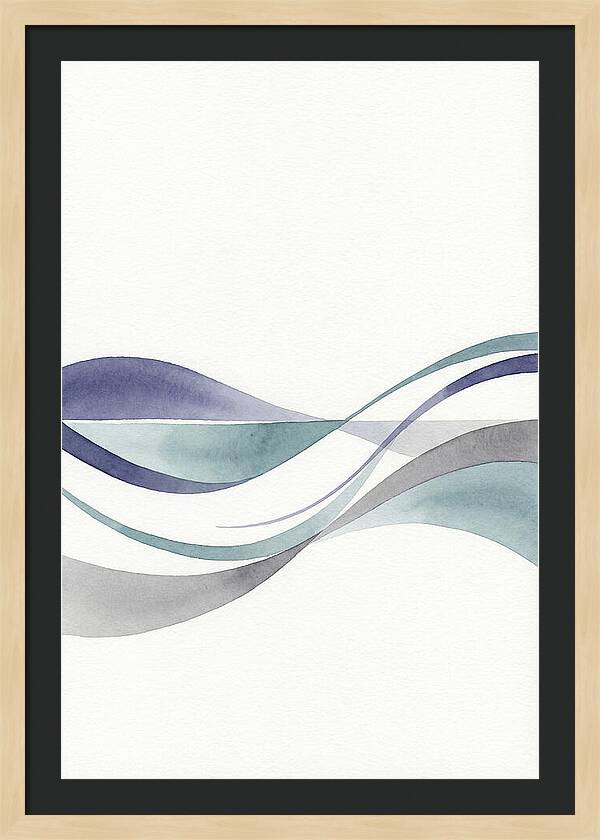 Abstract Waves In Soft Hues