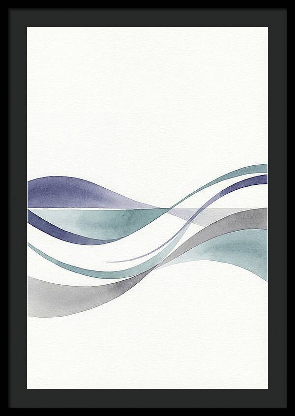 Abstract Waves In Soft Hues