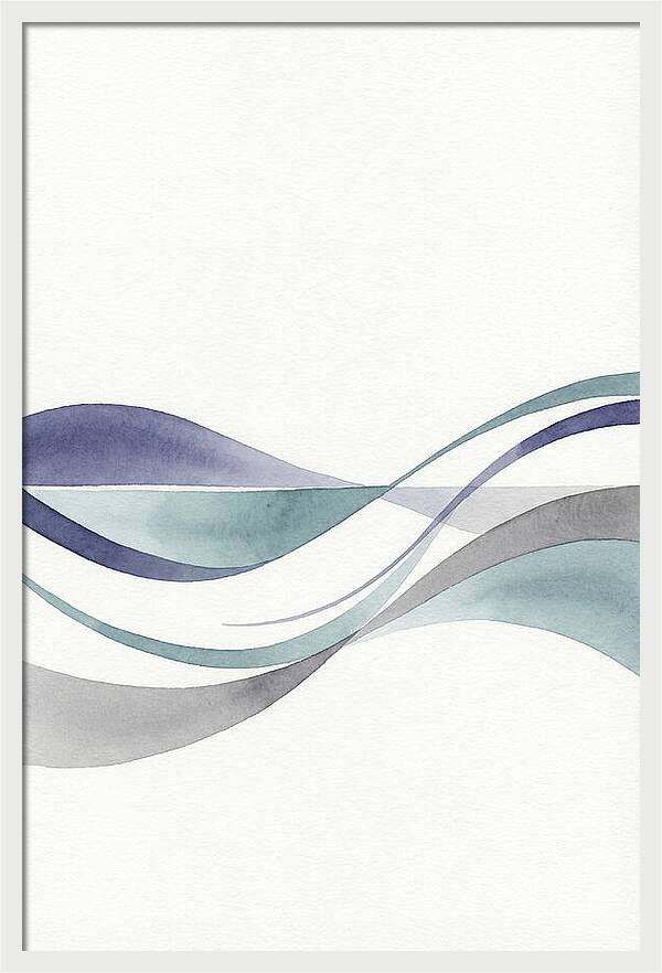 Abstract Waves In Soft Hues
