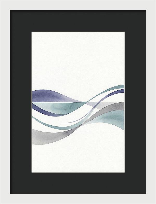 Abstract Waves In Soft Hues