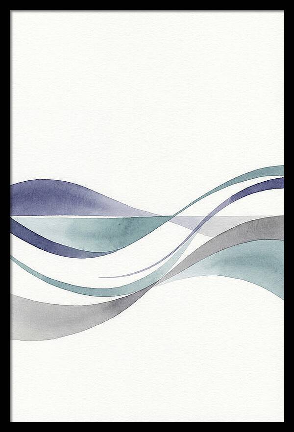 Abstract Waves In Soft Hues