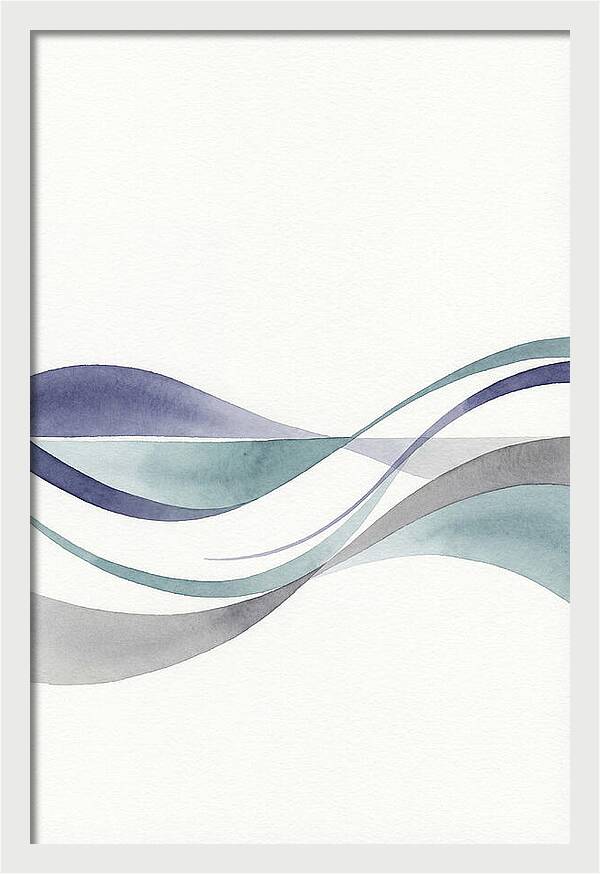 Abstract Waves In Soft Hues