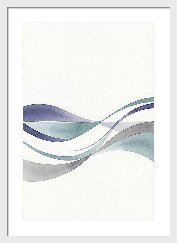 Abstract Waves In Soft Hues