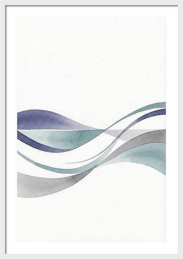 Abstract Waves In Soft Hues