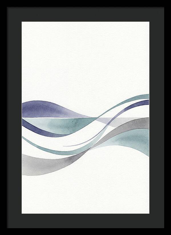 Abstract Waves In Soft Hues