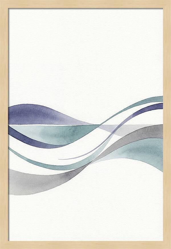 Abstract Waves In Soft Hues
