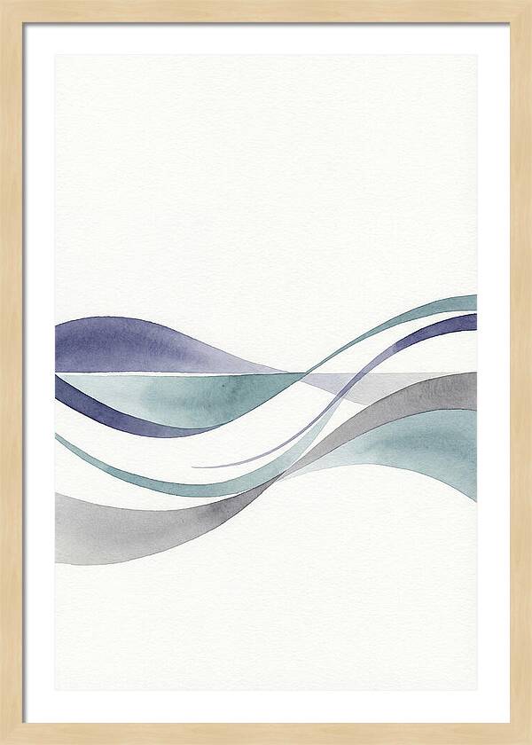Abstract Waves In Soft Hues