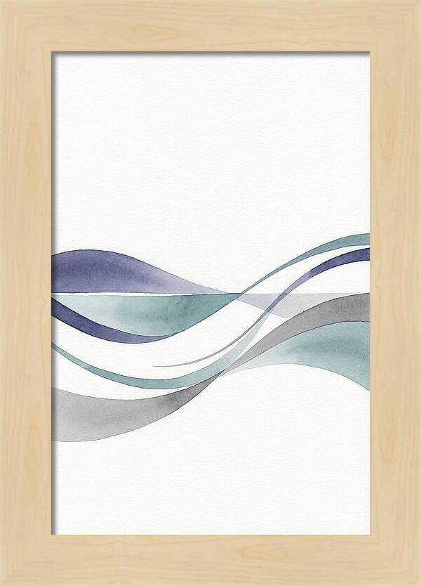 Abstract Waves In Soft Hues