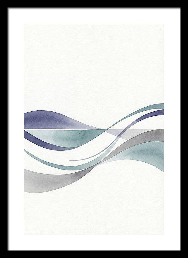Abstract Waves In Soft Hues