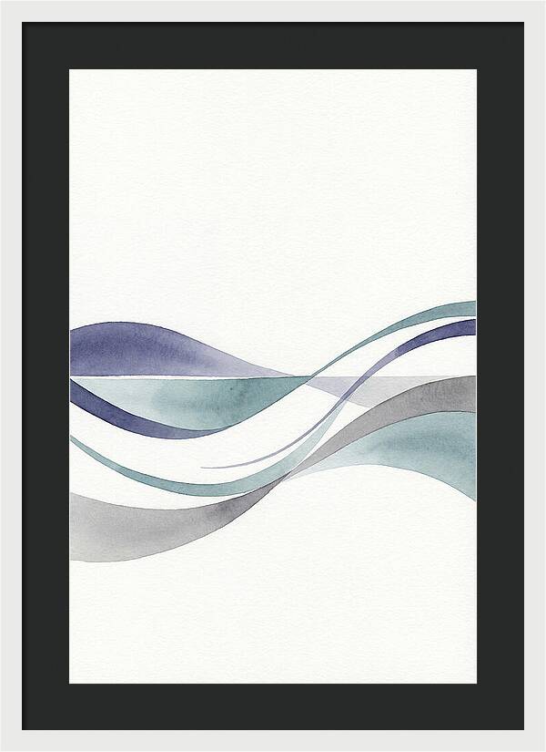 Abstract Waves In Soft Hues