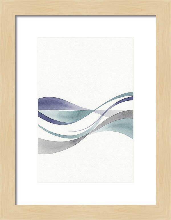 Abstract Waves In Soft Hues