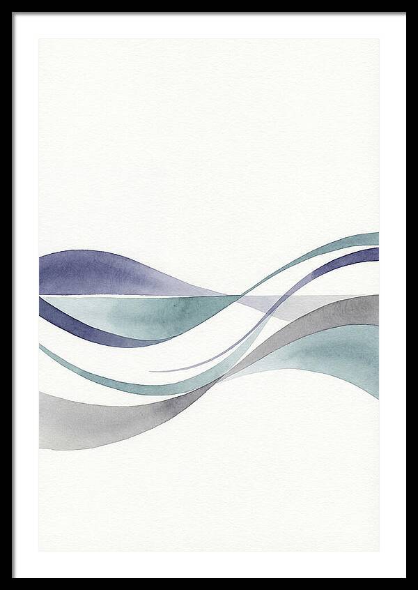 Abstract Waves In Soft Hues