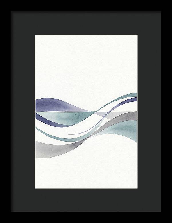 Abstract Waves In Soft Hues