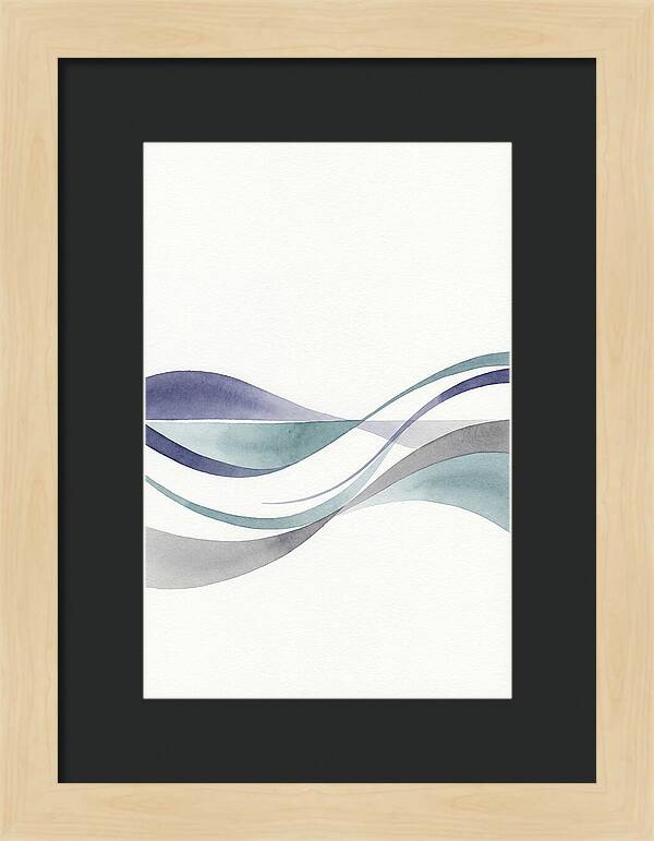 Abstract Waves In Soft Hues
