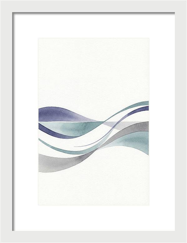 Abstract Waves In Soft Hues