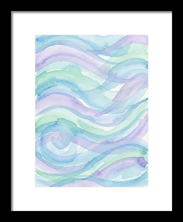 Abstract Waves In Watercolor