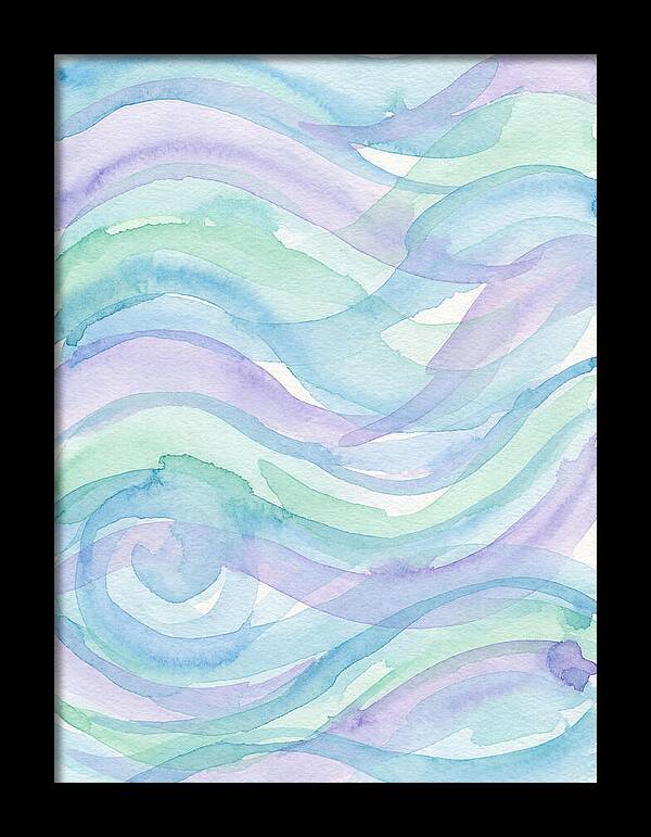 Abstract Waves In Watercolor