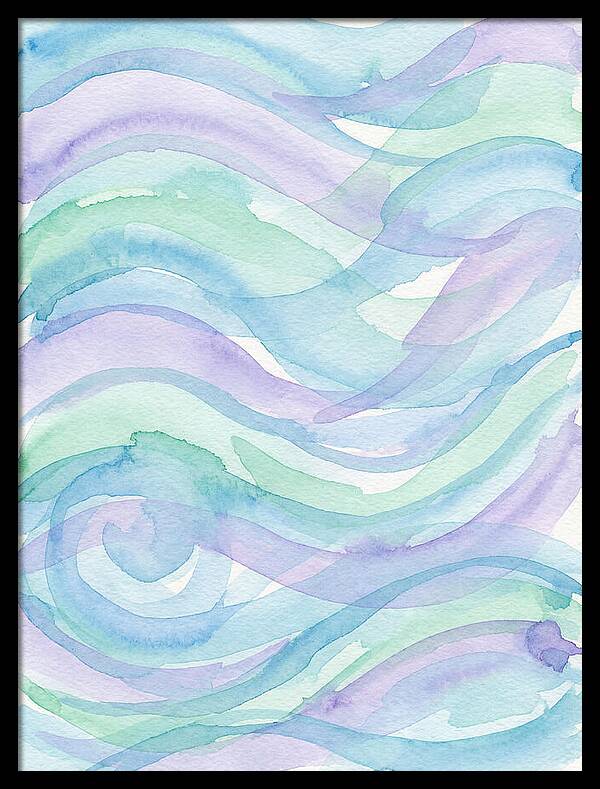 Abstract Waves In Watercolor