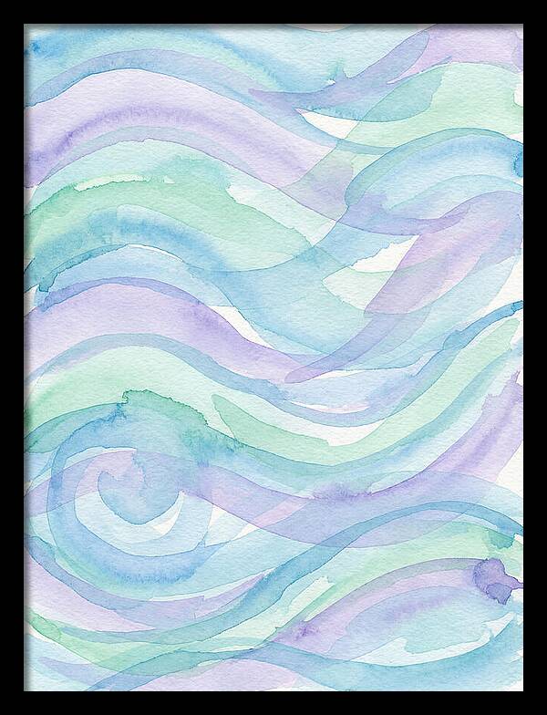 Abstract Waves In Watercolor