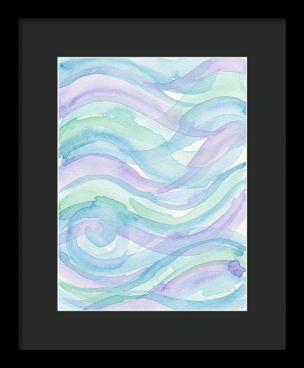 Abstract Waves In Watercolor