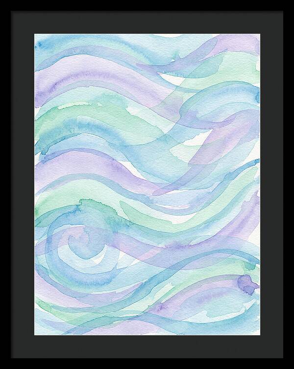 Abstract Waves In Watercolor