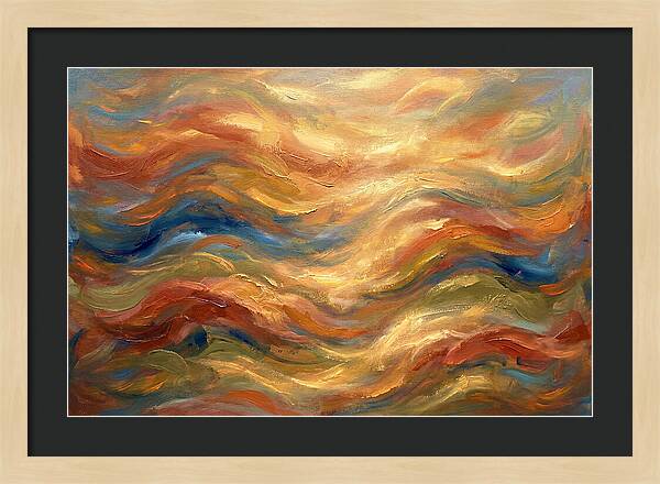Abstract Waves Of The Mediterranean