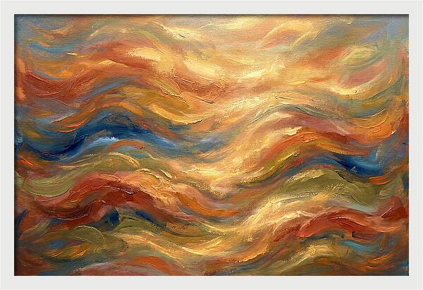 Abstract Waves Of The Mediterranean