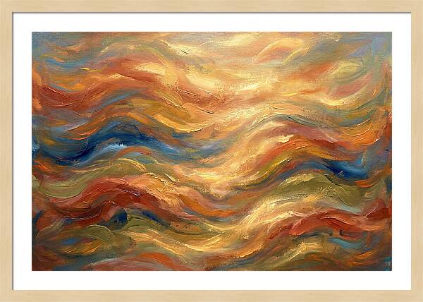 Abstract Waves Of The Mediterranean