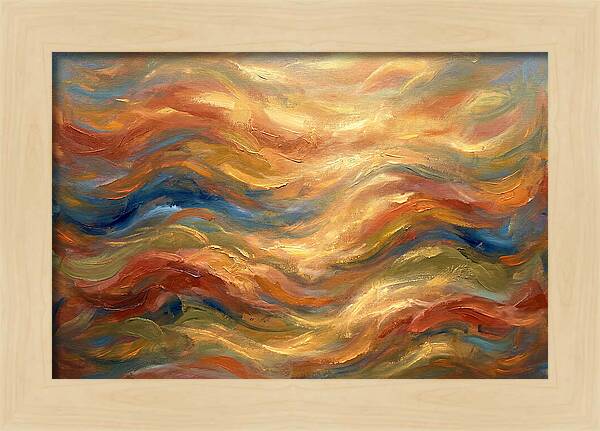 Abstract Waves Of The Mediterranean