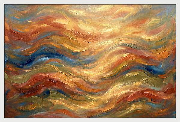 Abstract Waves Of The Mediterranean