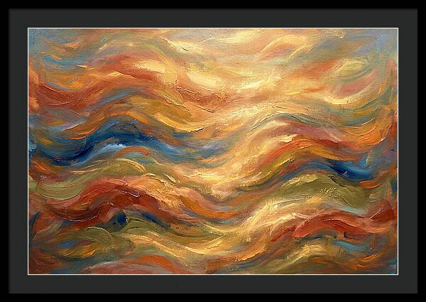 Abstract Waves Of The Mediterranean