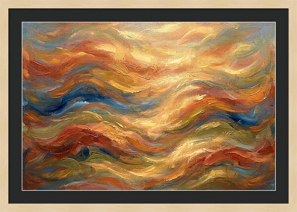 Abstract Waves Of The Mediterranean