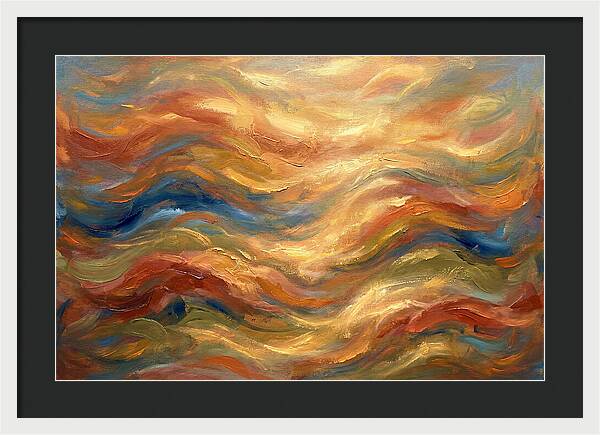 Abstract Waves Of The Mediterranean