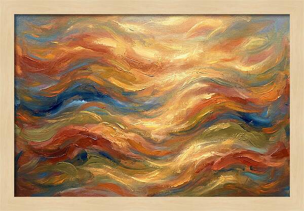 Abstract Waves Of The Mediterranean