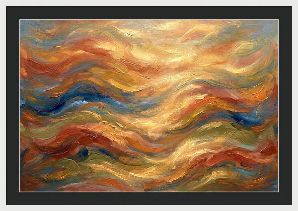 Abstract Waves Of The Mediterranean