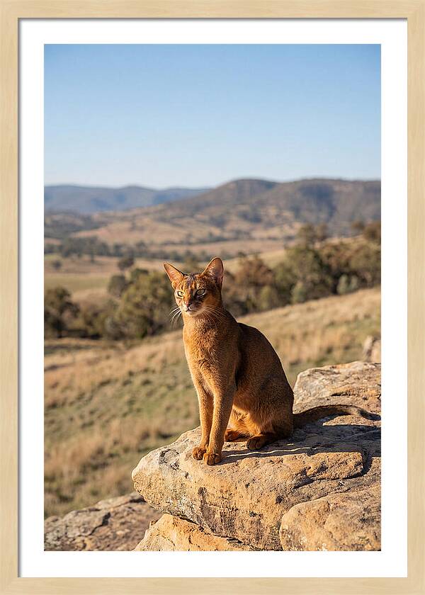 Abyssinian Cat In Nature