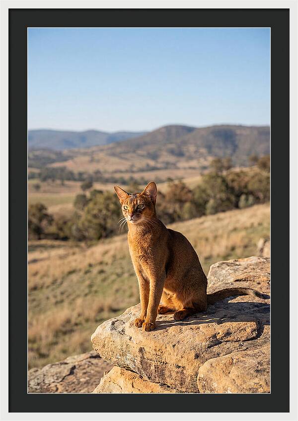 Abyssinian Cat In Nature