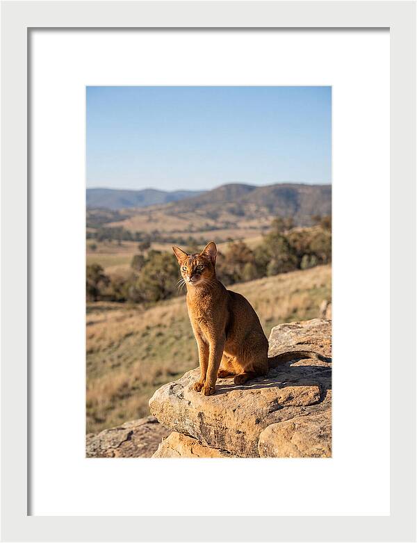 Abyssinian Cat In Nature