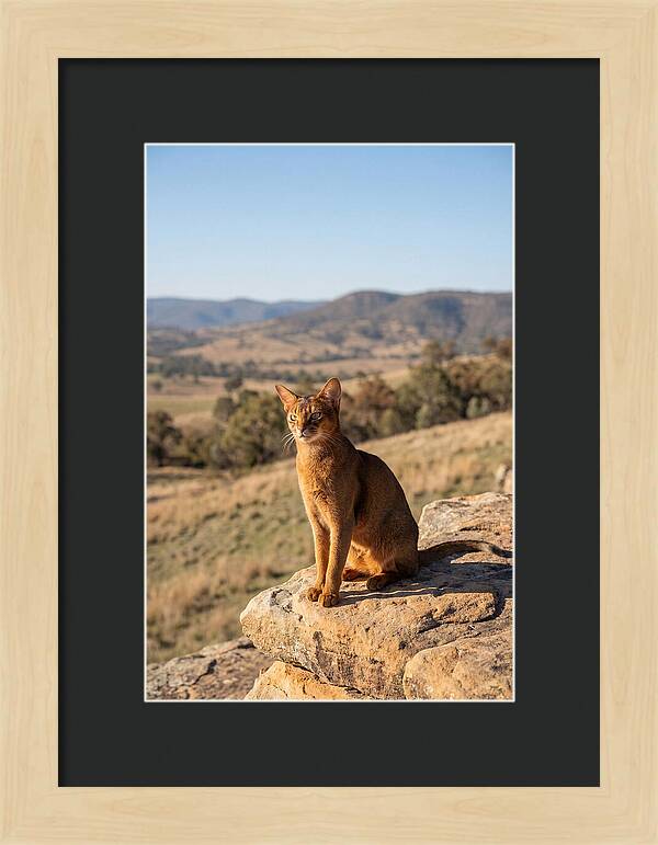 Abyssinian Cat In Nature