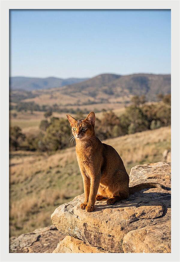Abyssinian Cat In Nature