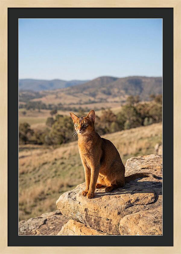 Abyssinian Cat In Nature