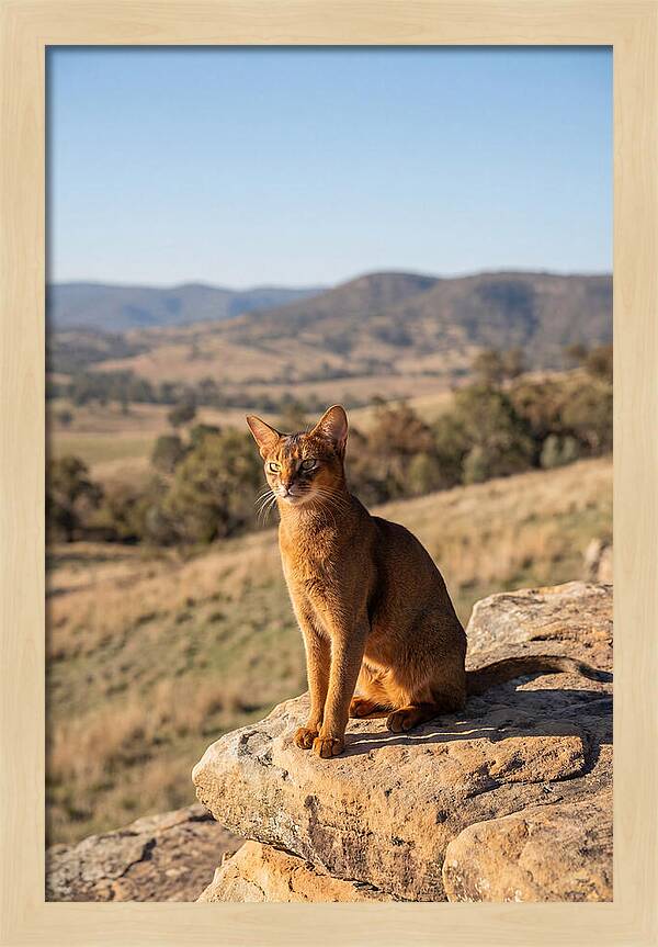 Abyssinian Cat In Nature