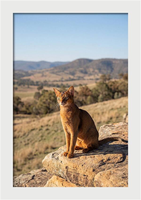 Abyssinian Cat In Nature