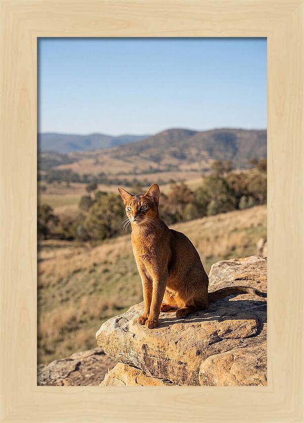 Abyssinian Cat In Nature