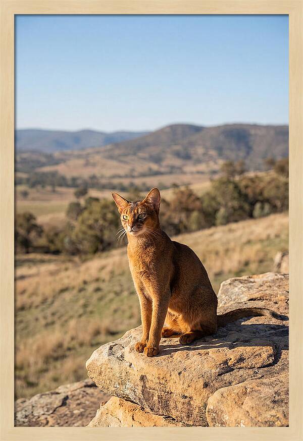 Abyssinian Cat In Nature