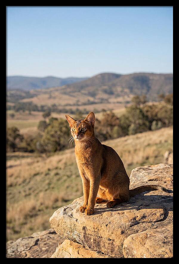 Abyssinian Cat In Nature