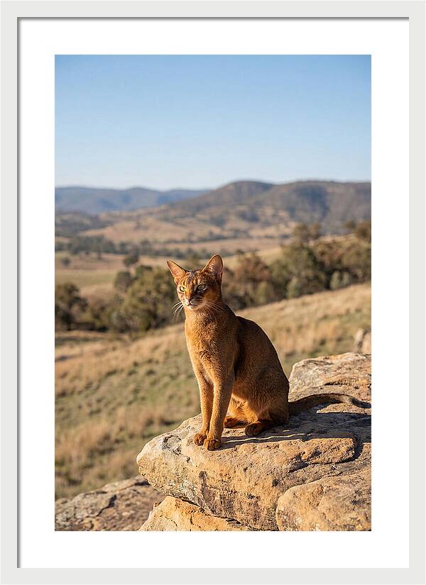 Abyssinian Cat In Nature