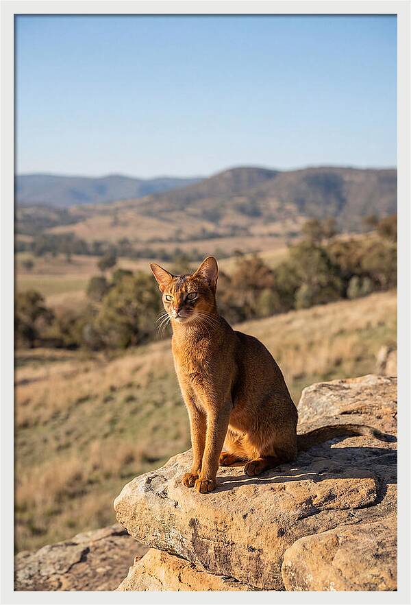 Abyssinian Cat In Nature