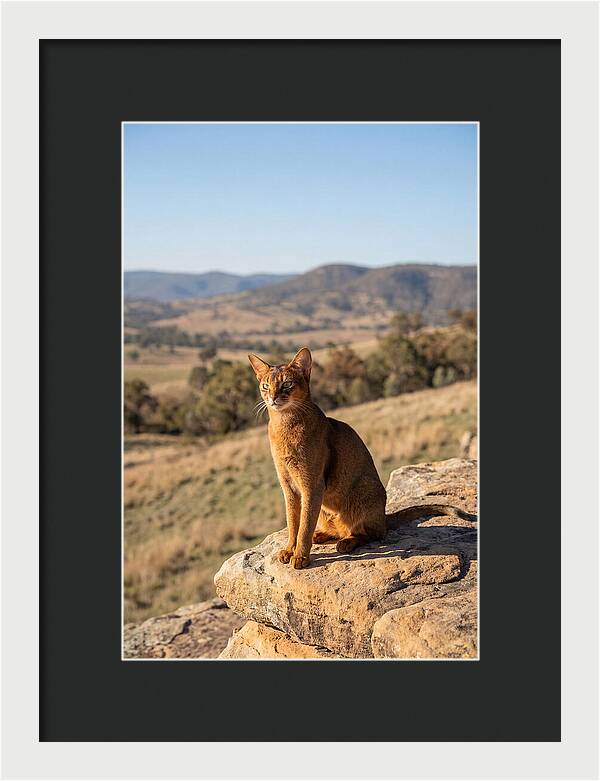 Abyssinian Cat In Nature